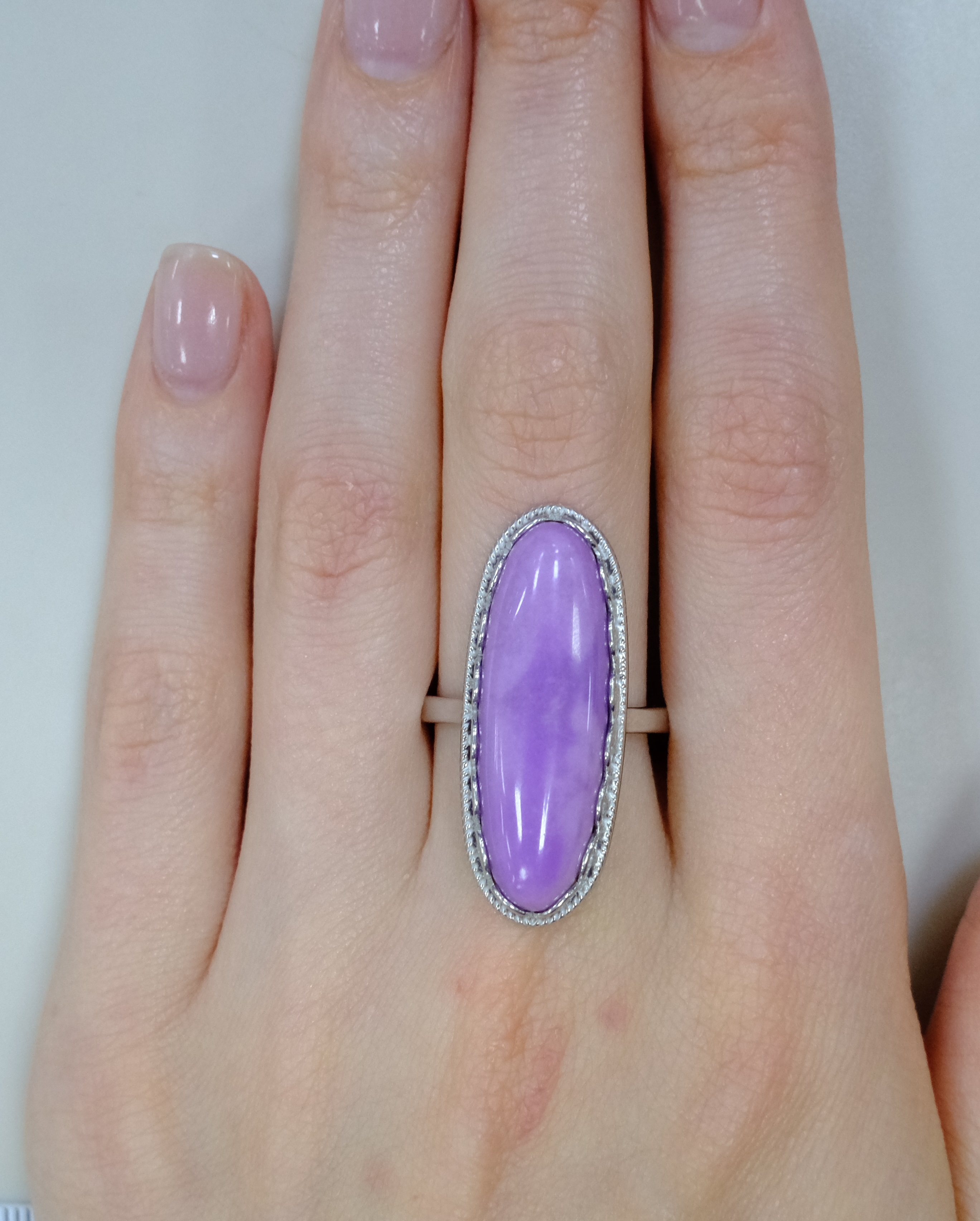 Серебряное кольцо с фосфосидеритом